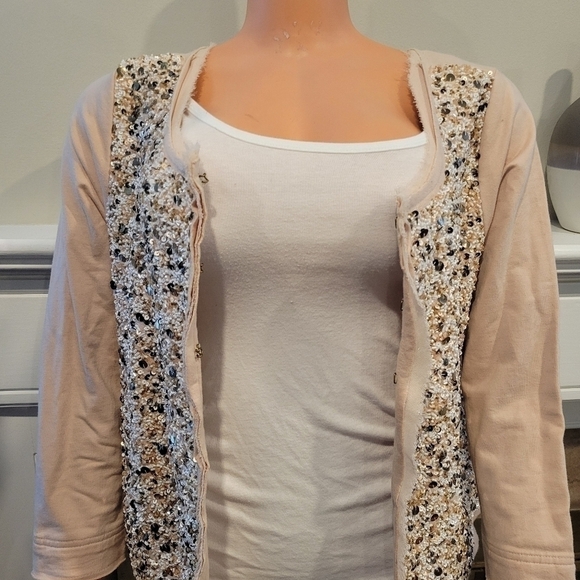 Posmark  Embellished paillette cardigan NWT Antropologíe. - Picture 6 of 13